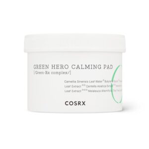 Bông Lau Mặt Làm Dịu Da COSRX One Step Green Hero Calming Pad
